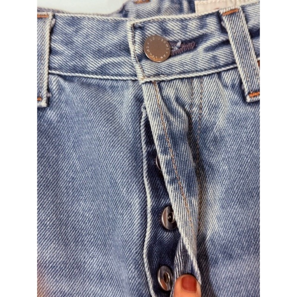 AG Adriano Goldschmied Kinsley High Rise Pop Crop Jeans 28R Lt Wash Distressed - Picture 6 of 16
